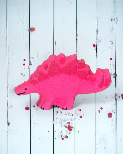 Stegosaurus Bath Bomb - Pink - Calla Lily Cosmetics + CL kids