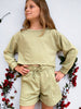 Sage Shorts & Sweatshirt - Calla Lily Cosmetics + CL kids