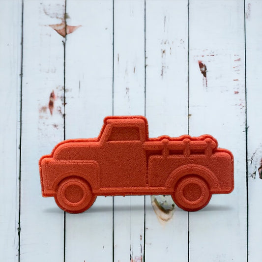 Vintage Truck Bath Bomb - Red Orange - Calla Lily Cosmetics + CL kids