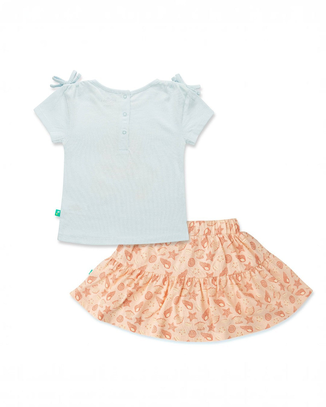 Girl's Seashell Skirt and T-shirt Set