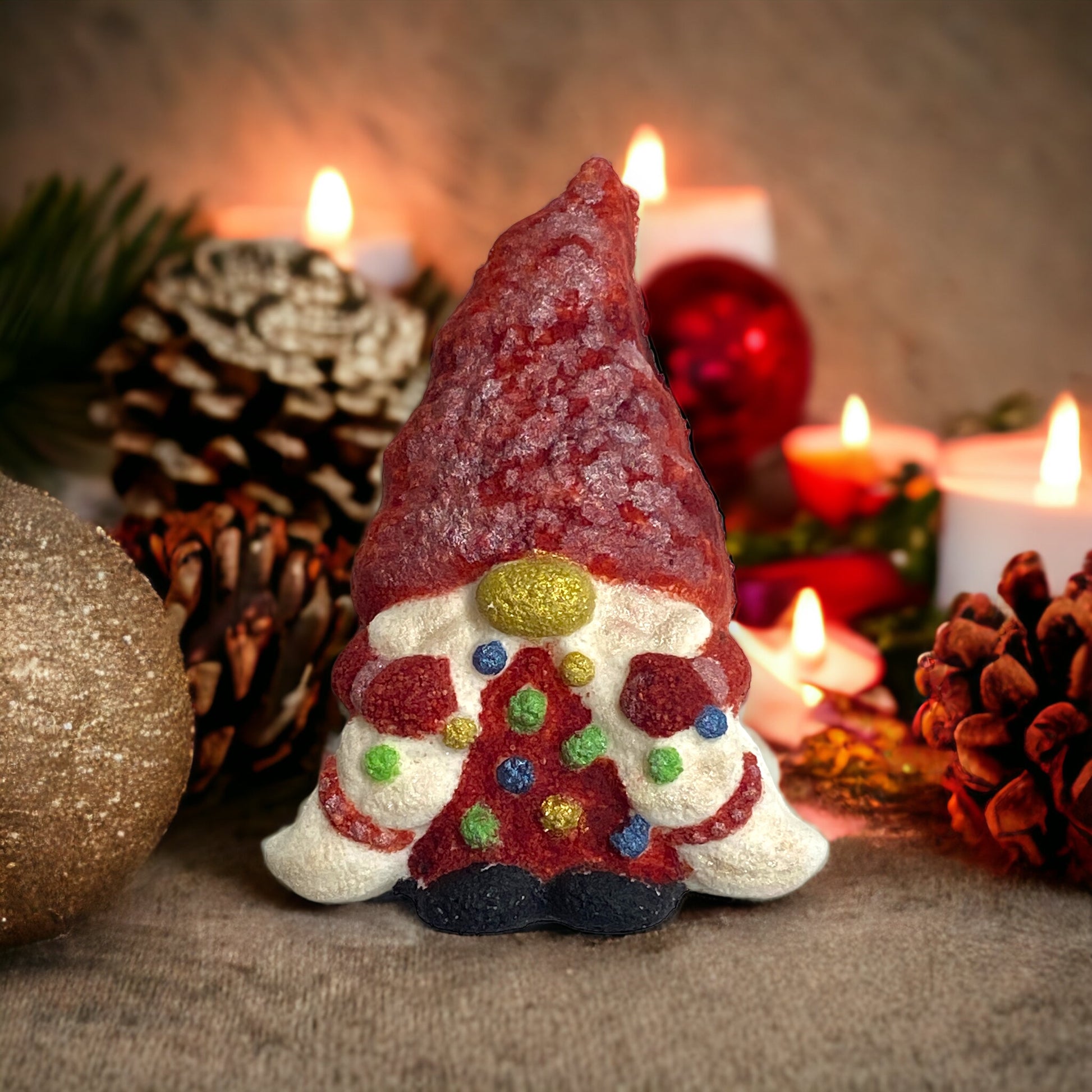 Gnome Bath Bomb - Holding tree 3