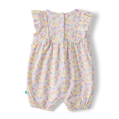 Organic Baby Girls’ Floral Ruffle Romper
