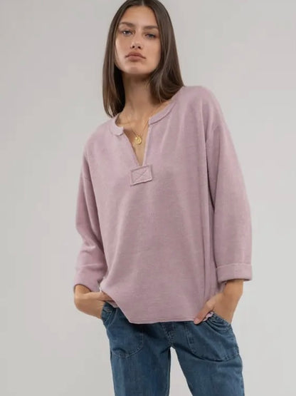 Raw Hen Light Pink Pullover Sweatshirt