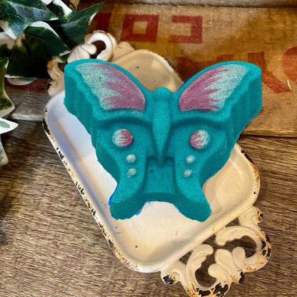 Butterfly Bath Bomb - Teal - Calla Lily Cosmetics + CL kids