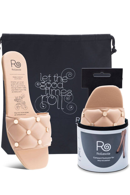 Foot care product packaging with a black pouch and 'Ro' branding.