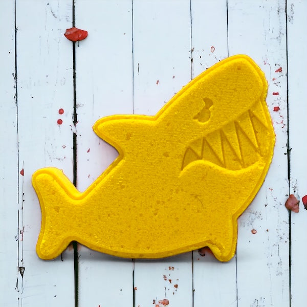 Shark Bath Bomb - Yellow - Calla Lily Cosmetics + CL kids