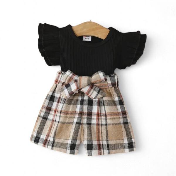 Little Girl's Burberry Shorts Set - Calla Lily Cosmetics + CL kids