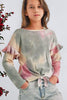 Long Sleeve Tie Dye Flutter Sleeve Top - Tween - Calla Lily Cosmetics + CL kids