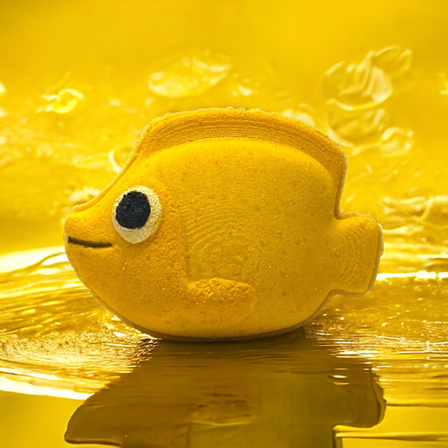 Fish Bath Bomb - Yellow - Calla Lily Cosmetics + CL kids