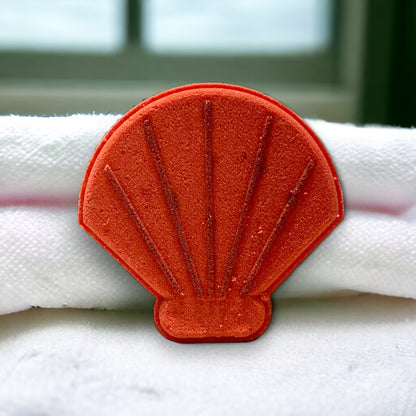 Shell Bath Bomb - Red/Orange - Calla Lily Cosmetics + CL kids