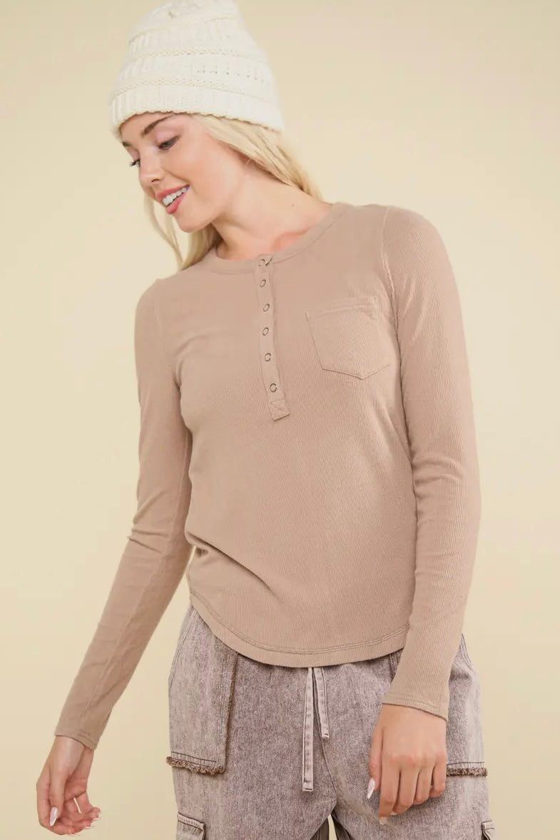 Soft brushed knit top