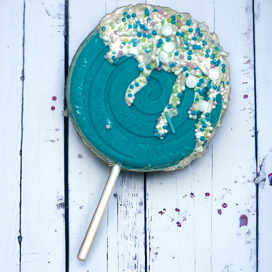 Lollipop Bath Bomb - Teal - Calla Lily Cosmetics + CL kids