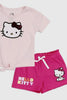 Hello Kitty Pink Short Set - Calla Lily Cosmetics + CL kids