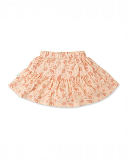 Girl's Seashell Skirt and T-shirt Set
