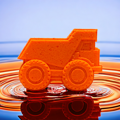 Dump Truck Bath Bomb - Orange - Calla Lily Cosmetics + CL kids