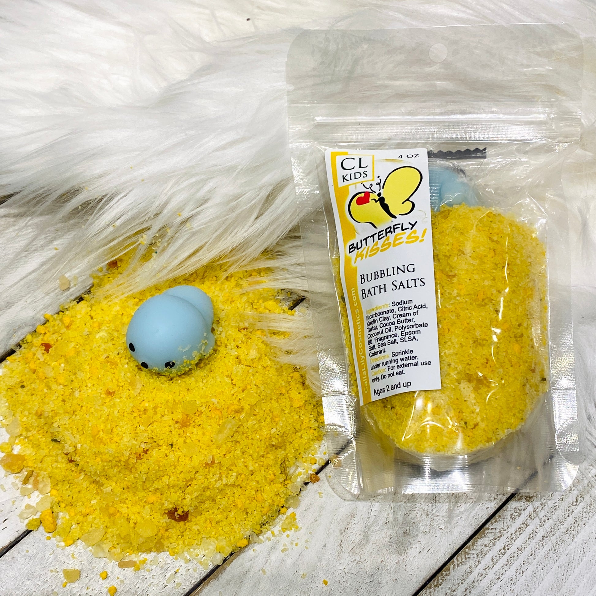 Butterfly Kisses Bubbling Bath Salts - Calla Lily Cosmetics + CL kids