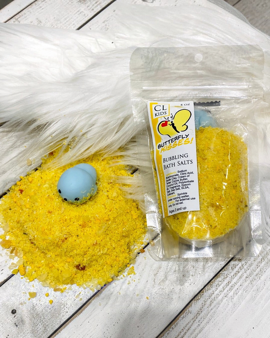 Butterfly Kisses Bubbling Bath Salts - Calla Lily Cosmetics + CL kids