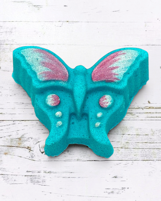 Butterfly Bath Bomb - Teal - Calla Lily Cosmetics + CL kids
