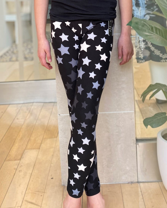 Kids Star Print Leggings - Calla Lily Cosmetics + CL kids