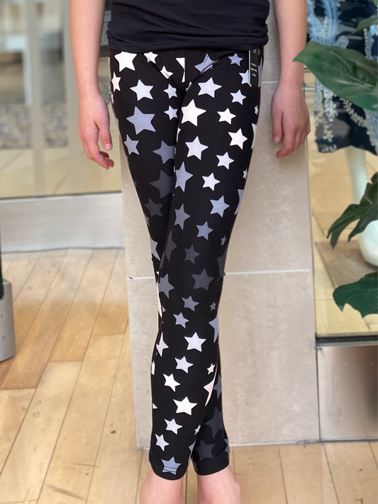 Kids Star Print Leggings - Calla Lily Cosmetics + CL kids