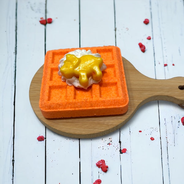 Waffle Bath Bomb - Orange - Calla Lily Cosmetics + CL kids