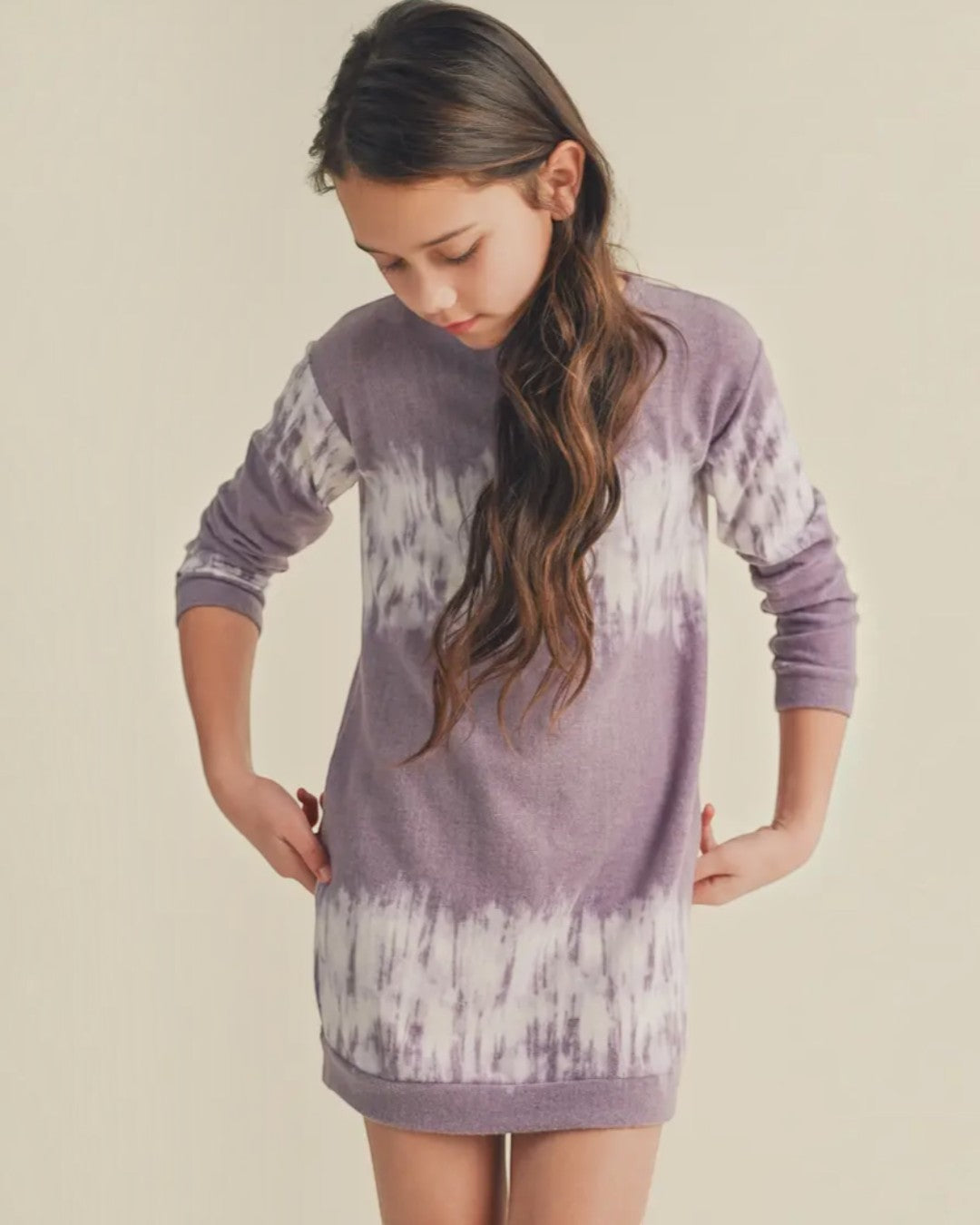 Purple Sweater Dress - Tween - Calla Lily Cosmetics + CL kids