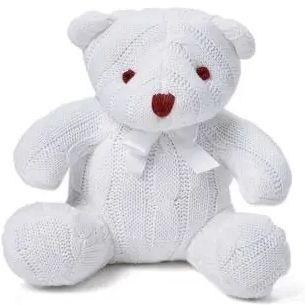 Baby Mode White Bear Plush - Calla Lily Cosmetics + CL kids