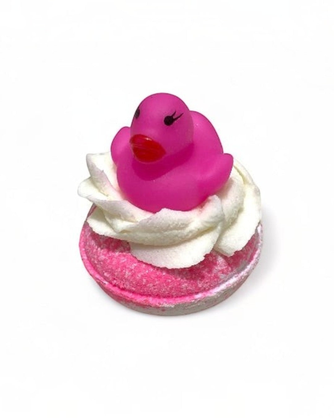 Bubbly Donut Bath Bomb - Pink & White - Calla Lily Cosmetics + CL kids