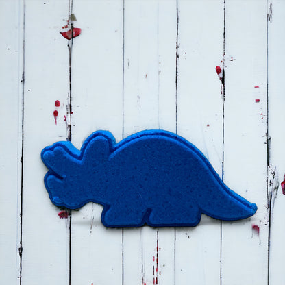 Triceratops Dino Bath Bomb - Blue - Calla Lily Cosmetics + CL kids