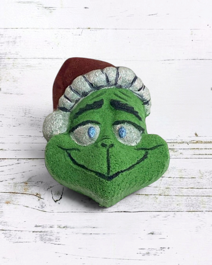 Hand Painted Grinch Bath Bomb