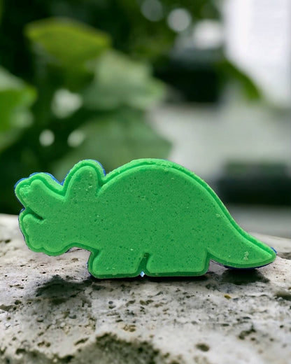 Triceratops Dino Bath Bomb - Green - Calla Lily Cosmetics + CL kids