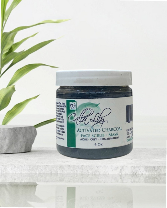 Activated Charcoal Scrub/Mask - Calla Lily Cosmetics + CL kids