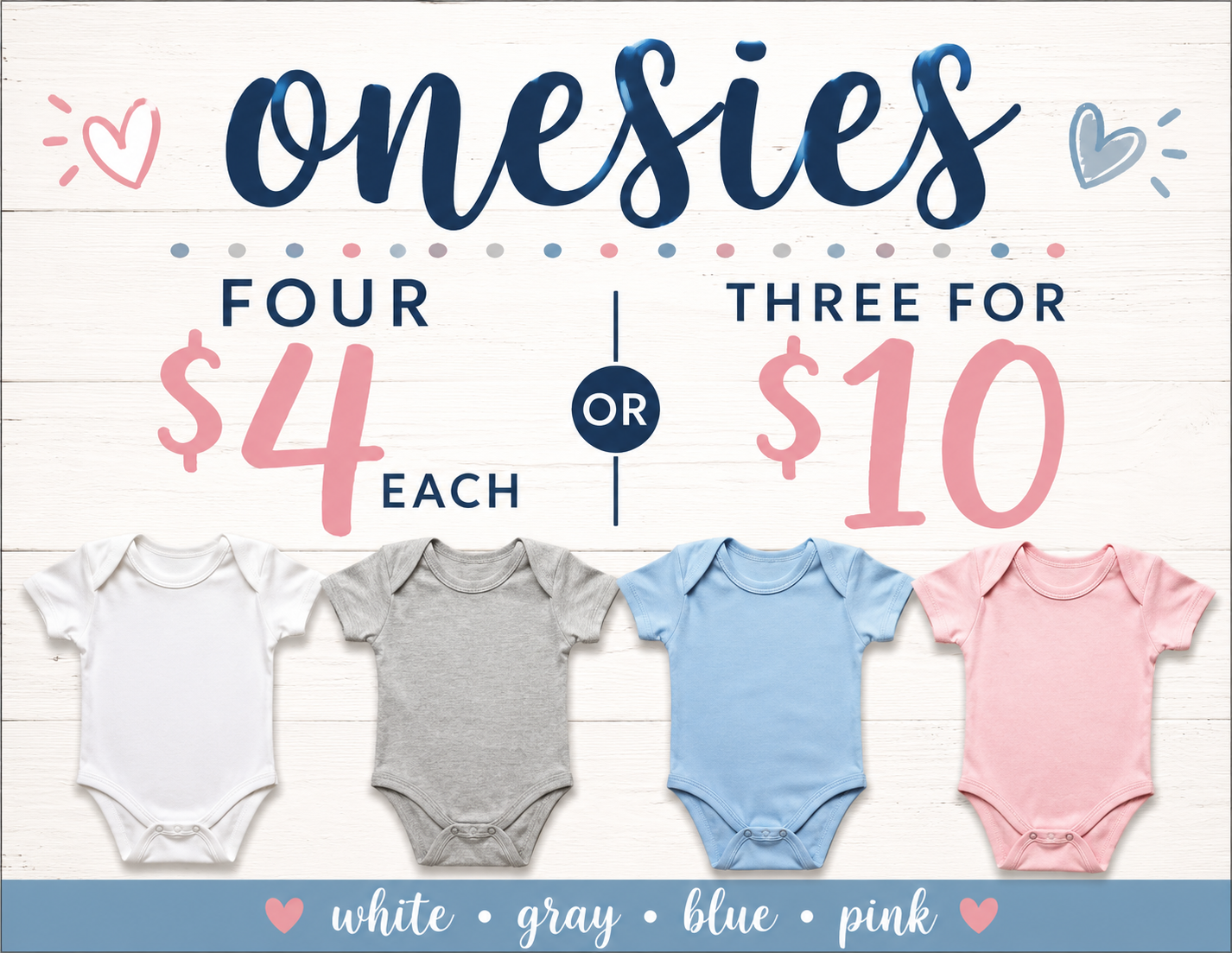 Basic Cotton Onsies