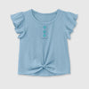 Light Blue Flutter Sleeve Top - Calla Lily Cosmetics + CL kids