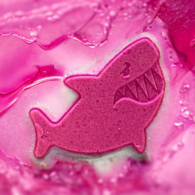 Shark Bath Bomb - Pink - Calla Lily Cosmetics + CL kids