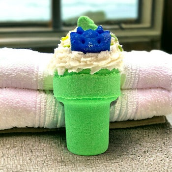 Ice Cream Cone Bath Bomb - Green - Sassy Citrus