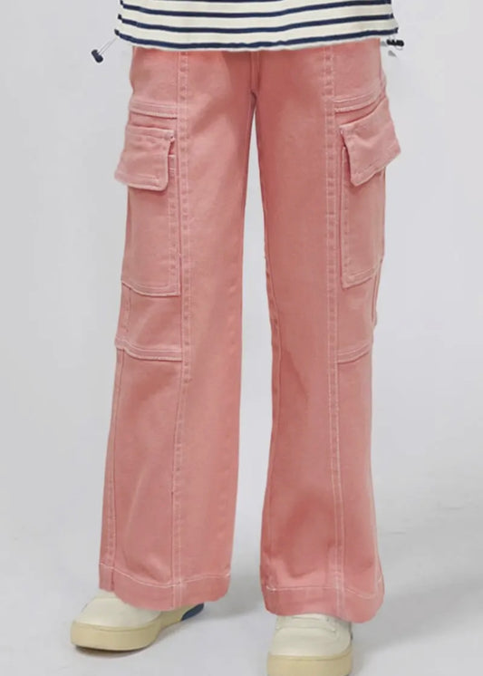 Bonnie Bianca Pink Cargo Jeans