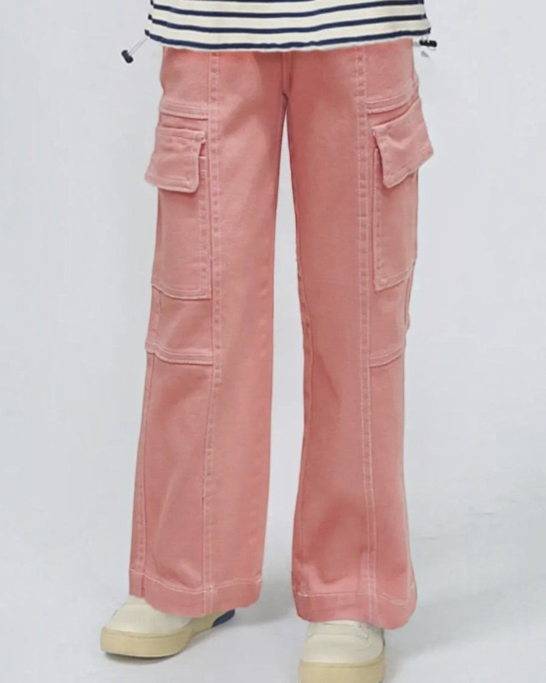 Bonnie Bianca Pink Cargo Jeans