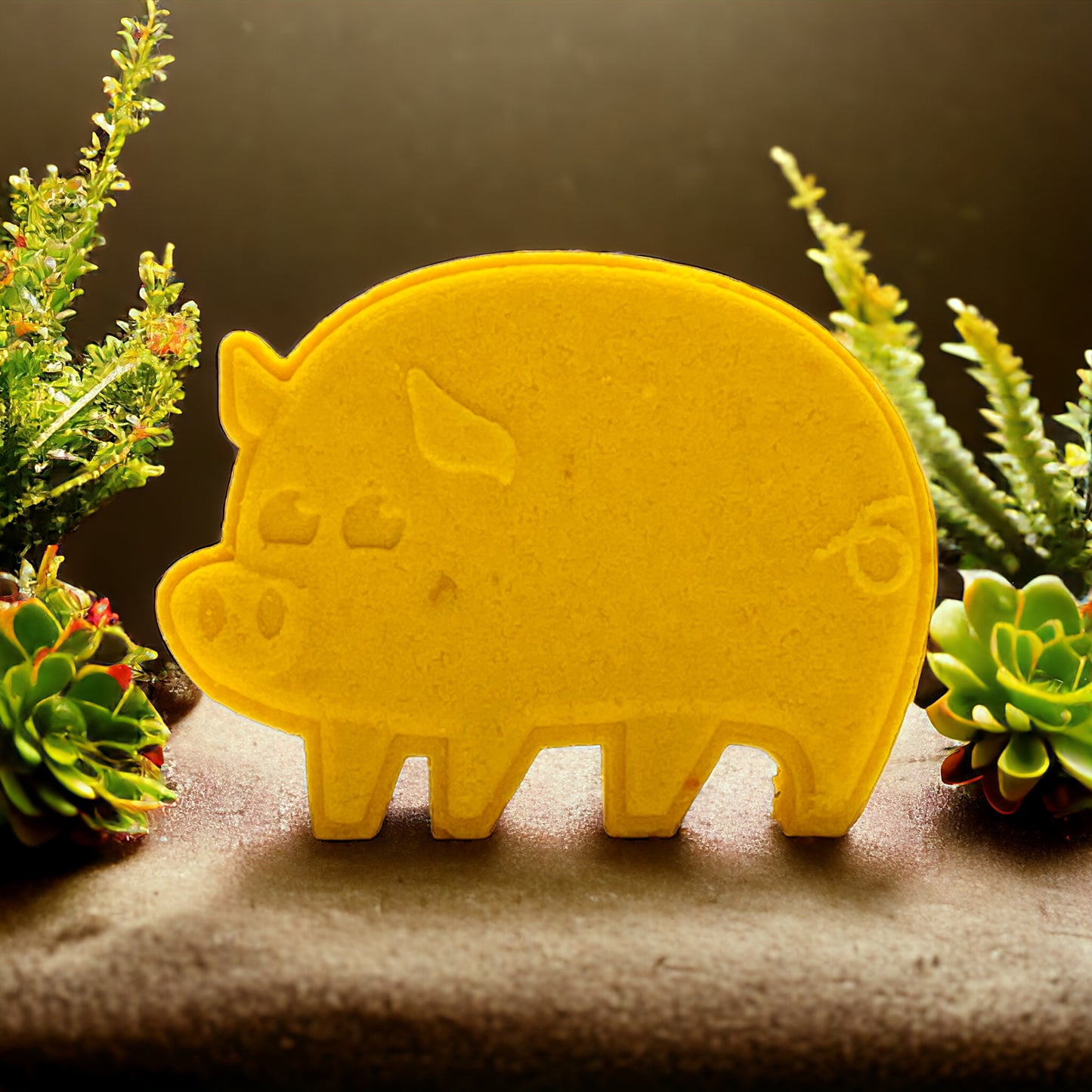 Piggy Bath Bomb - Yellow - Calla Lily Cosmetics + CL kids