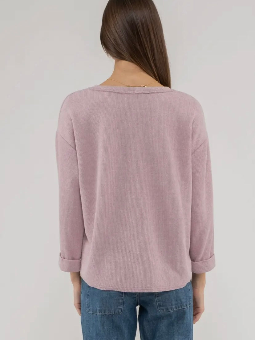 Raw Hen Light Pink Pullover Sweatshirt