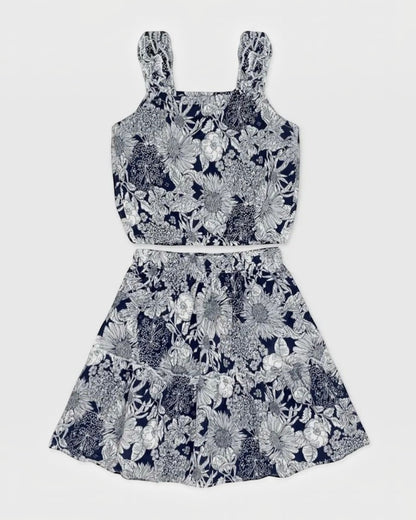 2 Piece Floral Skirt Set - Calla Lily Cosmetics + CL kids