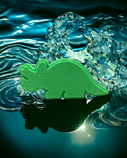 Triceratops Dino Bath Bomb - Green - Calla Lily Cosmetics + CL kids