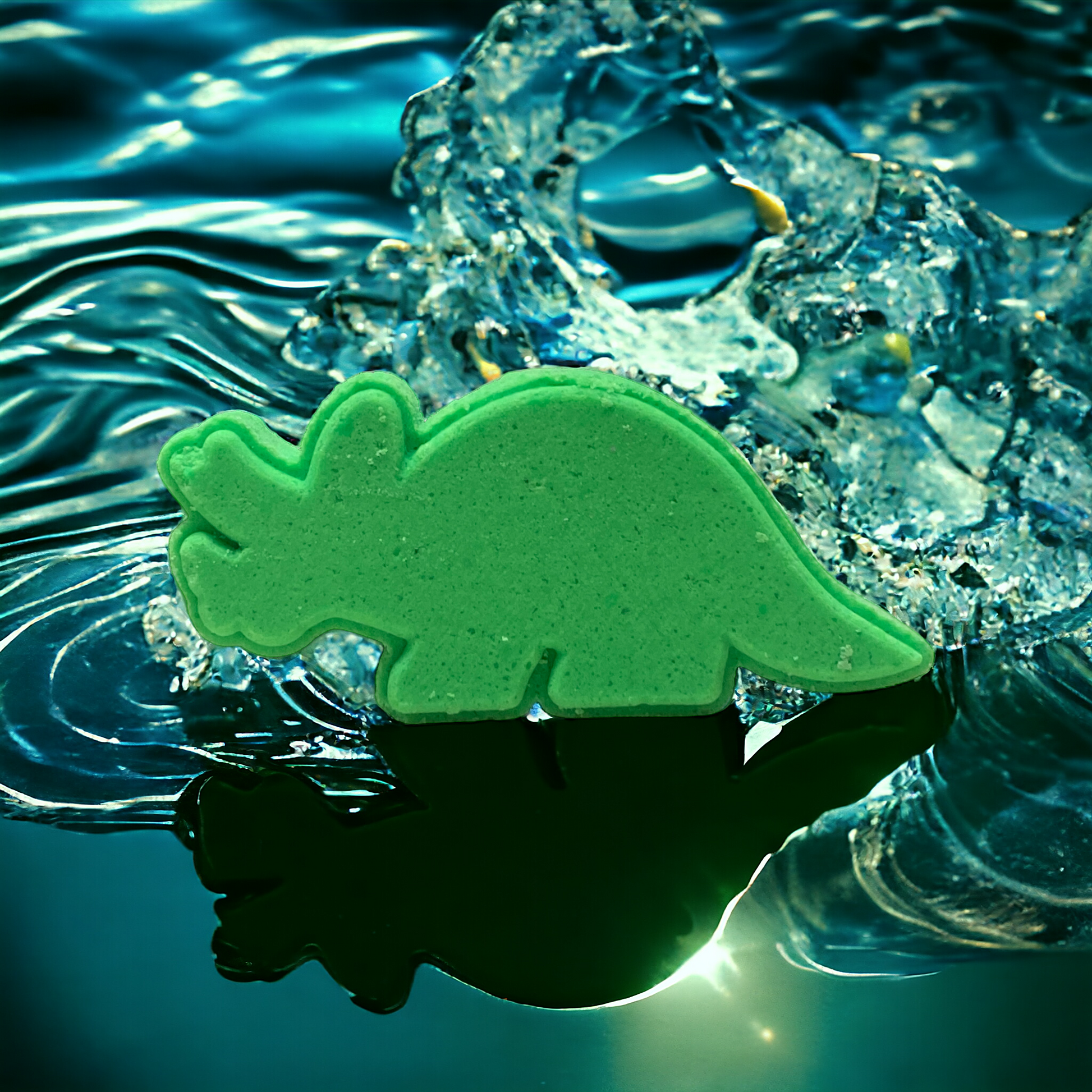 Triceratops Dino Bath Bomb - Green - Calla Lily Cosmetics + CL kids