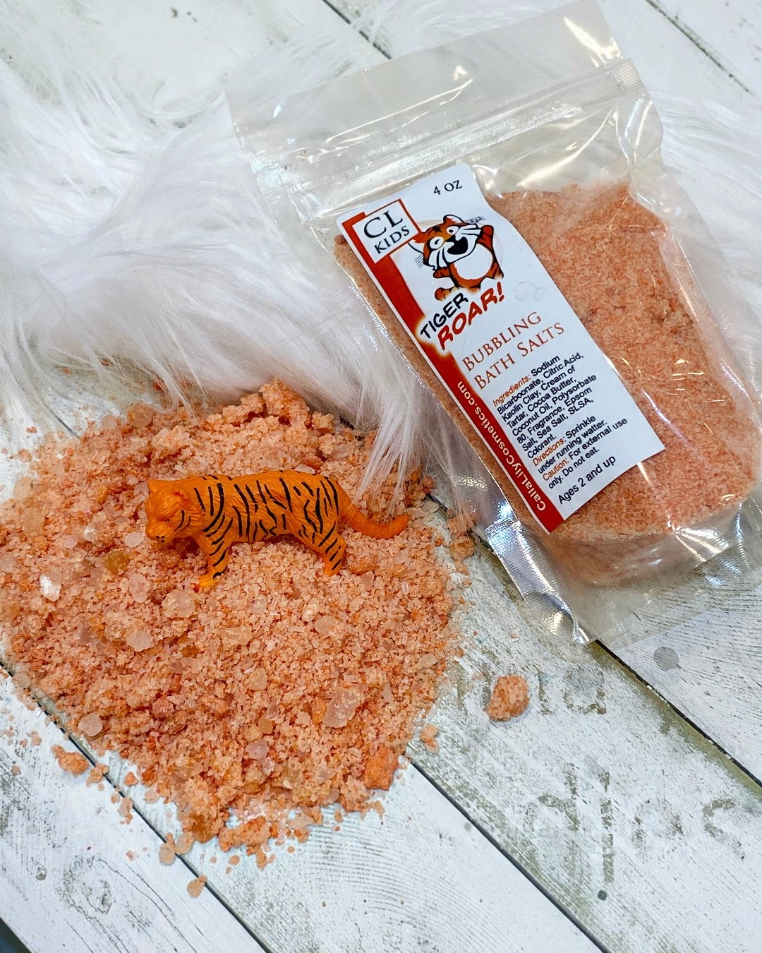 Tiger Roar Bubbling Bath Salts - Calla Lily Cosmetics + CL kids