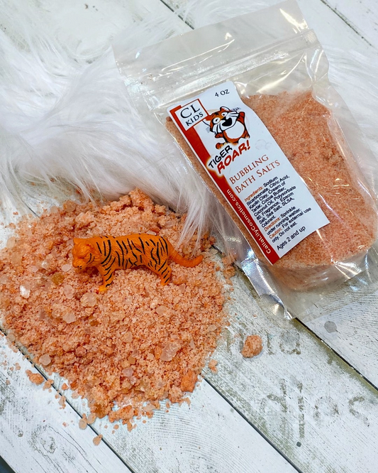 Tiger Roar Bubbling Bath Salts - Calla Lily Cosmetics + CL kids