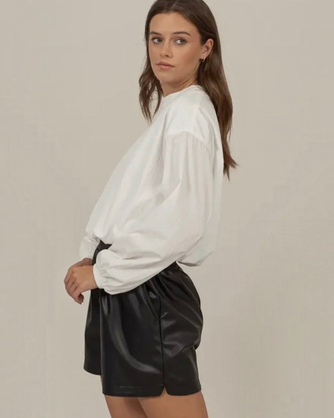 White Cropped Top with Back Zipper - Calla Lily Cosmetics + CL kids