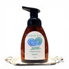 Brown foaming hand soap bottle with a Calla Lily label on a white background