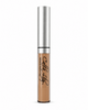 Cosmetic concealer with silver applicator on a white background