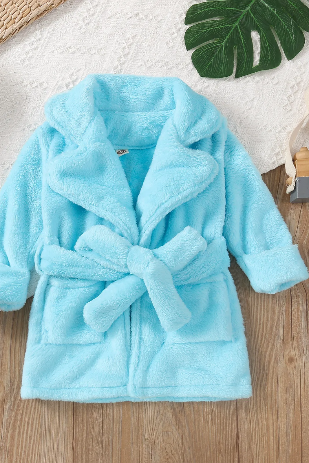 Bluew Toddler Robe soft and fluffy