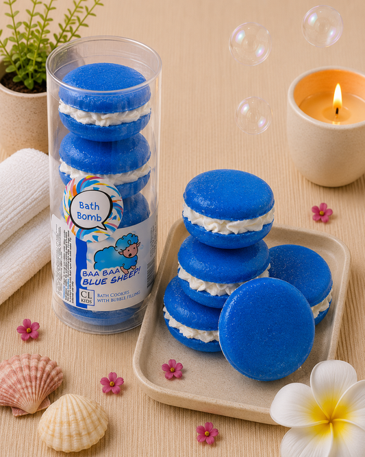 Blue Sheep Bath Bomb Cookies l Blueberry l Blue